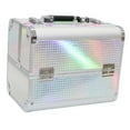 thumbnail image 2 of TISHITA Makeup Train Case Carry Handle Vanity Case for Makeup Tools Beauty Tool Home white, 2 of 8