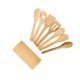 thumbnail image 1 of Ounissouiy Utensilios de cocina Juego de utensilios de cocina de bambú con soporte Mostrada Ounissouiy HA022379-00, 1 of 5