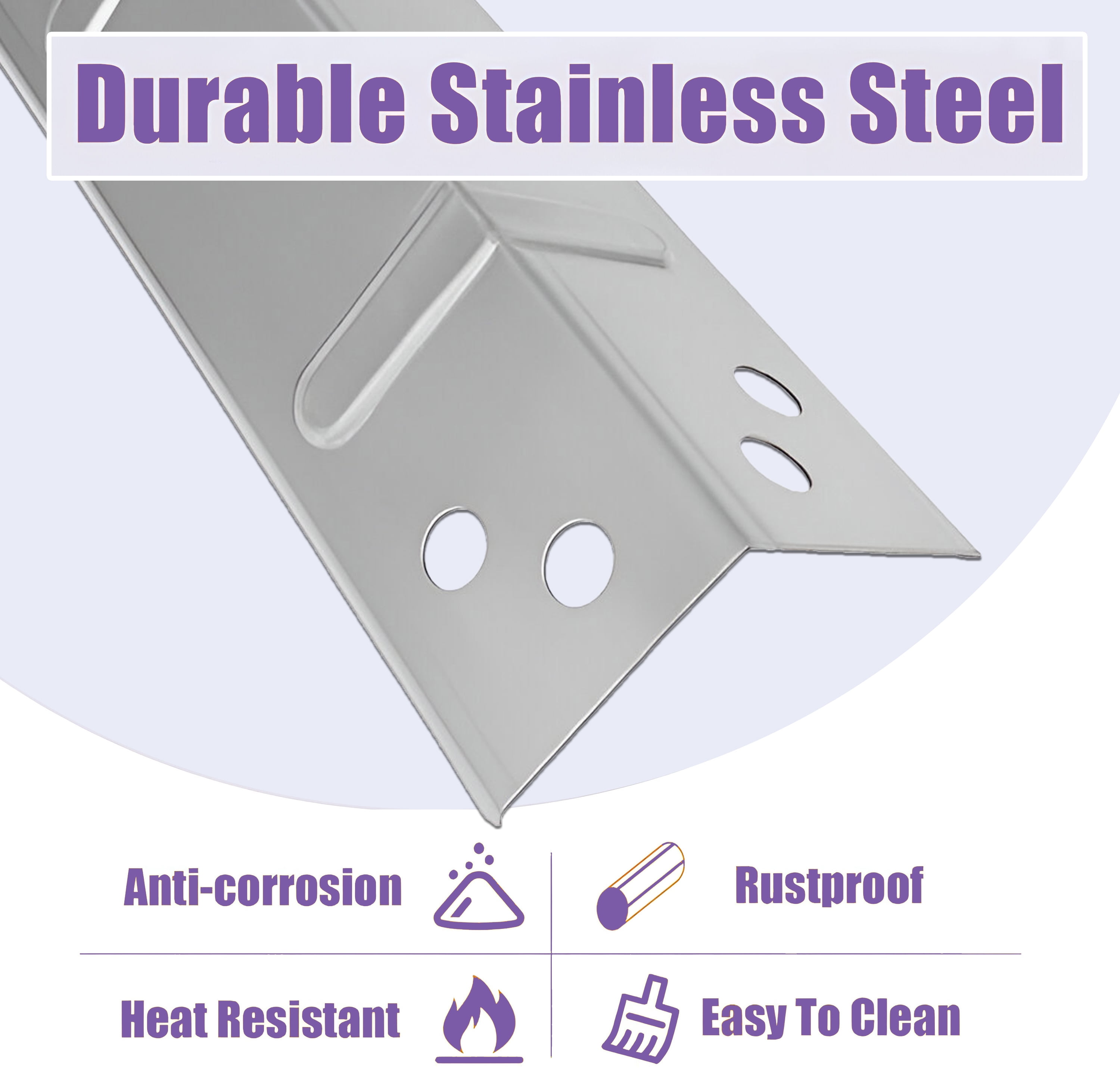 Set of Three Stainless Steel Heat Plates for 3 burner Exp  ert Grill Model