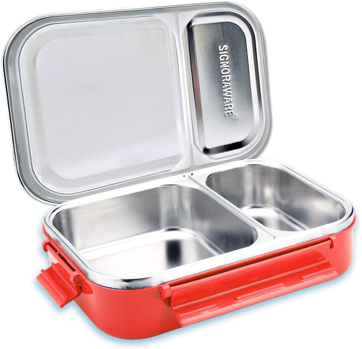 Signoraware Stainless Steel Bento Lunch Box 20Ounce Eco Friendly