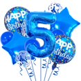thumbnail image 1 of Decoración con globos para fiesta de quinto cumpleaños de HAUCIAJEIN, azul, 1 of 4