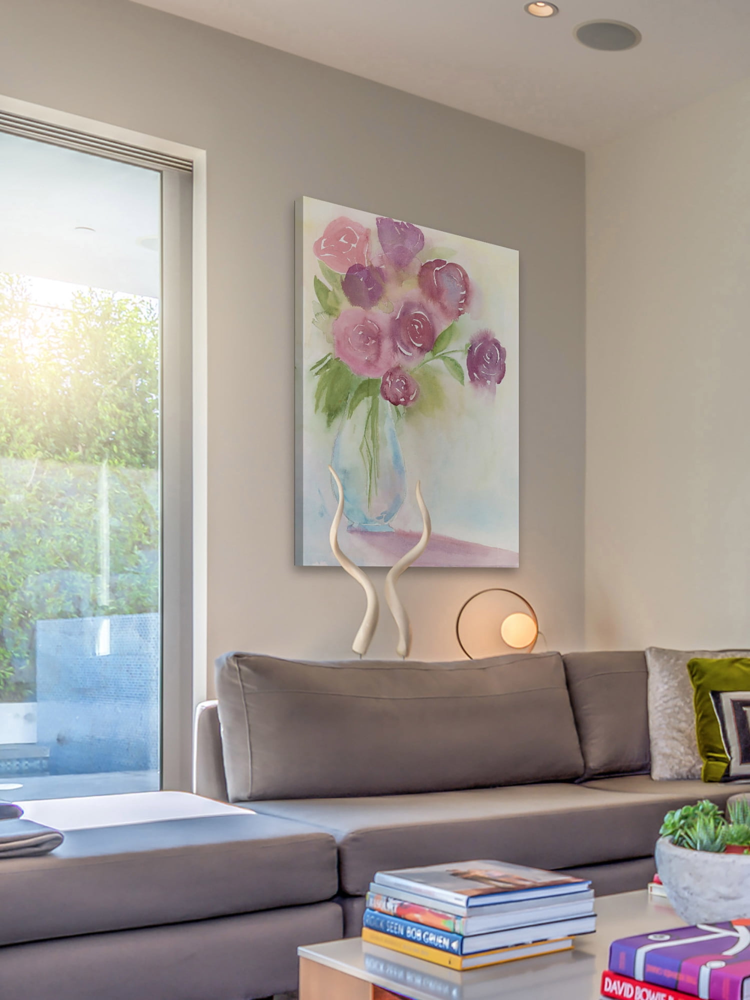 Marmont Hill "Mauve Bouquet" Painting Print on Wrapped Canvas