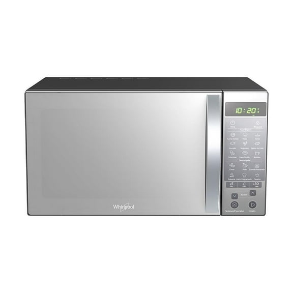Horno de Microondas Whirlpool NA 1.1 Pies Frente Espejo WM1211B Silver