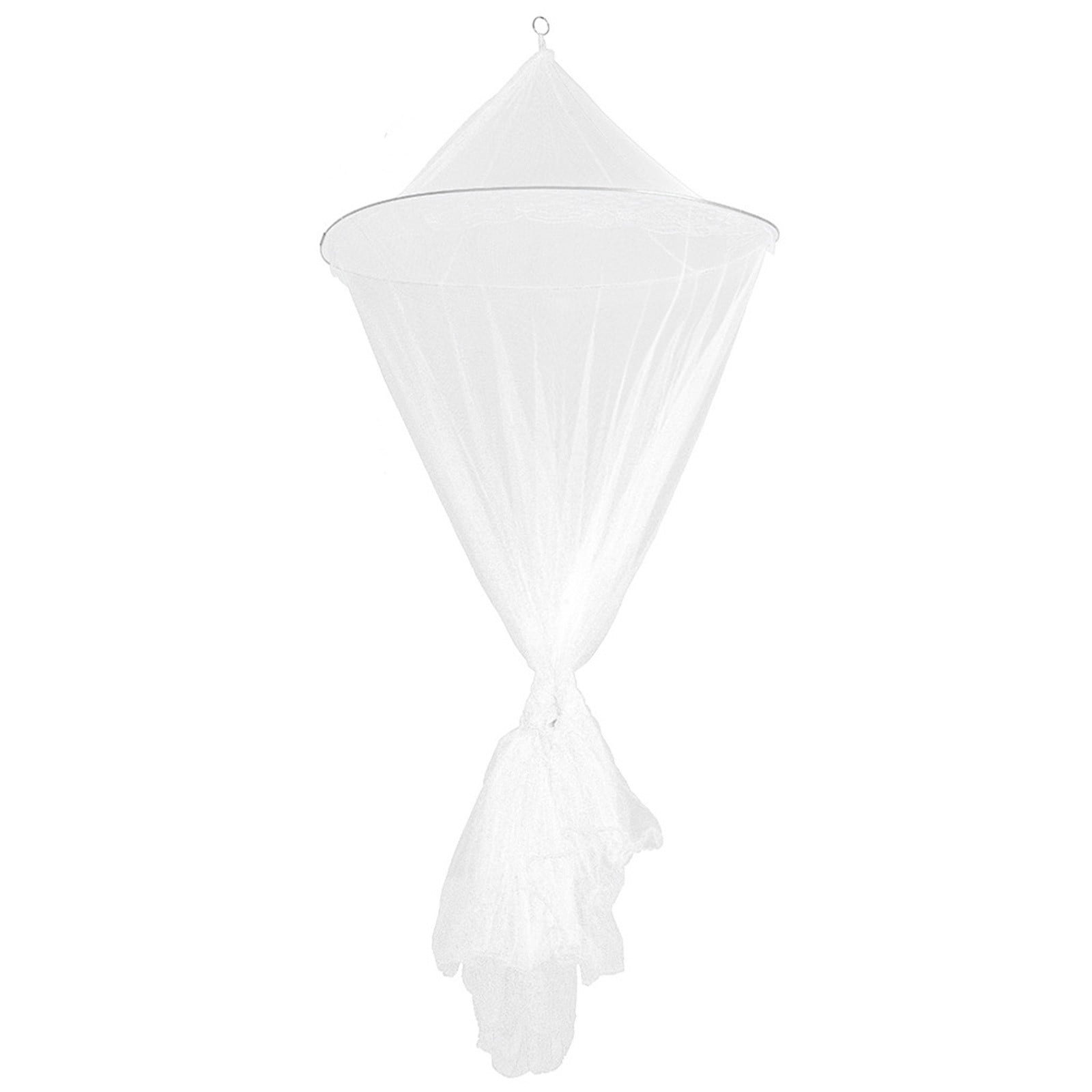 Tahtuvzn School Home Gadgets Round Lace Insect Bed Netting Curtain Dome Mosquito Net Elegant White