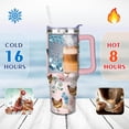 thumbnail image 3 of 40oz Rooster-Themed Tumbler with Handle & Straw | Stainless Steel Vacuum Insulated Travel Mug | Water Bottle for Coffee & Drinks | Chicken Decor Gift for Women & Girls, 3 of 6