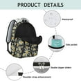 thumbnail image 4 of Boho Floral Backpack for Students Colorful Watercolor Flower Pattern with Butterfly Artwork, Adjustable Strap School Bag for Student and Student, Ideal for Daily Commuting, 4 of 6
