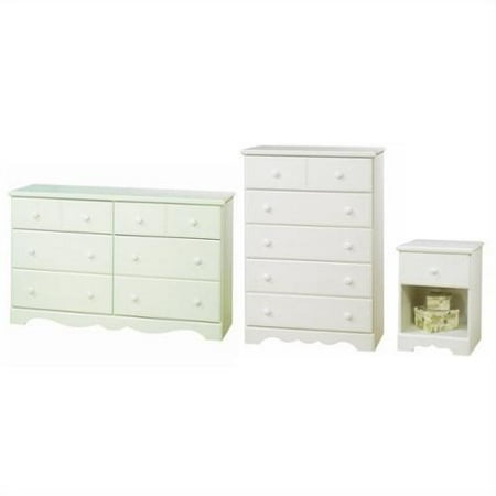 South Shore Summer Breeze Dresser With Chest And Nightstand