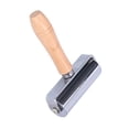 thumbnail image 4 of Rodillo de borde de prensa, artesanía de cuero, mango de madera, estampado de piel para laminación de pegamento DIYL 100mm, 4 of 10