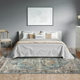 thumbnail image 3 of Luxe Weavers Distressed Moroccan Floral Blue 5x7 Area Rug, Vintage Carpet, 3 of 10