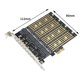 thumbnail image 4 of Adaptador PCIe a NVME B Key M2 M.2 4 Puertos NGFF SATA SSD 10 Gbps a PCI Express X1 Adaptador PCI-E M.2 Expansion Card Riser, 4 of 6