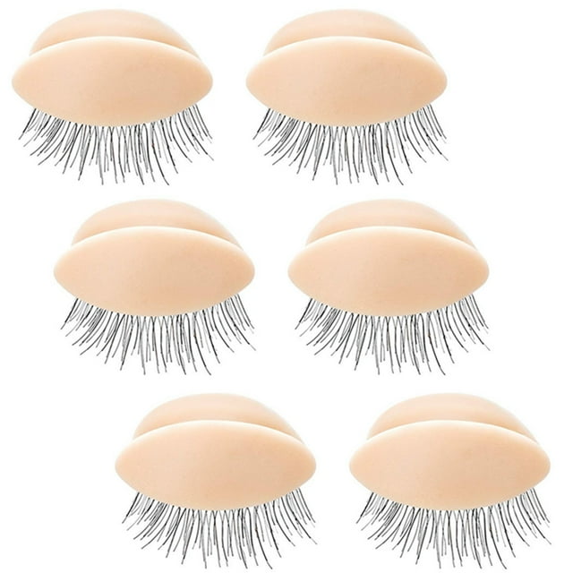 Replacement Eyelids Removable Soft 3 Pair Practice Lash Eyelids Realistic Eyelid