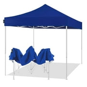 AMERICAN PHOENIX 10x10 Ft Blue Pop Up Canopy Tent Portable Instant Sun Shelter