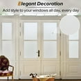 thumbnail image 5 of rabbitgoo Window Privacy Film Frosted Film No Glue Anti-UV Window Sticker White Frosted Window Cling Non-Adhesive for Privacy Office Home, 35.4 x 78.7 inches, 5 of 9