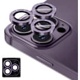 thumbnail image 5 of for iPhone 14 Pro & iPhone 14 Pro Max Camera Lens Protector,Ultra Clear [Case Friendly] [Aluminum Edge] 9H Hardness Camera Ring Cover with Easy Installation Tray [3Pcs in 1 Set] -Glitter Purple, 5 of 5