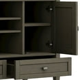 thumbnail image 3 of Warm Shaker 47 inch Wide Solid Wood TV Stand in Farmhouse Grey For TVs up to 50 inches, 3 of 6