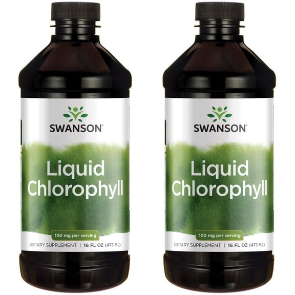Swanson Liquid Chlorophyll 100 mg 16 fl oz Liq 2 Pack