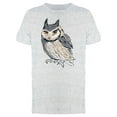 thumbnail image 1 of Cool Watercolor Owl Doodle Tee Men's -Image by Shutterstock, 1 of 2