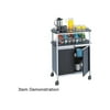 Safco 8964BL Mobile Beverage Cart, 33-1/2w x 21-3/4d x 43h, Black