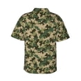thumbnail image 3 of Balery Camouflag Print Men's Hawaiian Shirts Short Sleeve Beach Shirt Relaxed Fit Vacation Button Down Shirts-Medium, 3 of 9