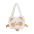 thumbnail image 1 of Bolso de hombro para mujer perfecl de felpa de dibujos animados con cremallera Beige, 1 of 8