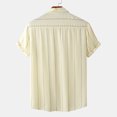 thumbnail image 4 of Hombres Casual Botones Playa Sin posicionamiento Estampado Turndown Camisa de manga corta Blusa Pompotops  oipoqjl49360, 4 of 9