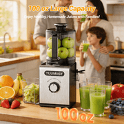 Cold Press Juicer Machines 6.5 Large Feed Chute for Whole Fruits & Vegetables, High Juice Yield, Easy To Clean