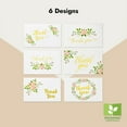 thumbnail image 4 of 48-Count Thank You Cards with Envelopes, 6 Elegant Rose Flower Designs with Gold Foil Print for Wedding Baby and Bridal Shower, 4 of 10