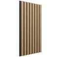 thumbnail image 2 of Ekena Millwork AcoustixPro Noise Cancelling Half Round Small Slat Wall Panel 11 3/4"W x 94 1/2"H, Aged Barrel (2 Pack), 2 of 7