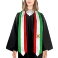 thumbnail image 4 of More design Graduation shawl Iran Lion and Sun Flag of Iran Persia Stole Sash Honor Study Aboard International Students, 4 of 13