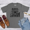 thumbnail image 4 of Mens Reel Cool Grandpa T shirt Funny Graphic Novelty Fishing Tee for Fathers Day Graphic Tees, 4 of 7