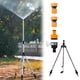 thumbnail image 5 of Aspersor giratorio de trípode de acero inoxidable - soporte telescópico ajustable a 360° para riego de jardines, césped y patios, 5 of 6