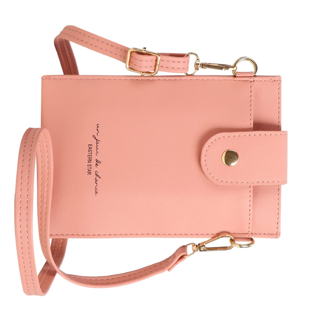 Women's CrossBody Phone Bag Simple PU Sling Bag with Card Slot and