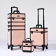 thumbnail image 1 of Byootique 3-Piece Makeup Train Cases Cosmetic Organizer Kit Wheel Artist CB Dusk, 1 of 9