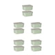 thumbnail image 3 of Bearachild Recipiente de plástico para alimentos, transparente, fácil de ubicar, sin BPA, conserva la frescura, recipientes apilables, verde, 2 Type2 NO2, 3 of 6