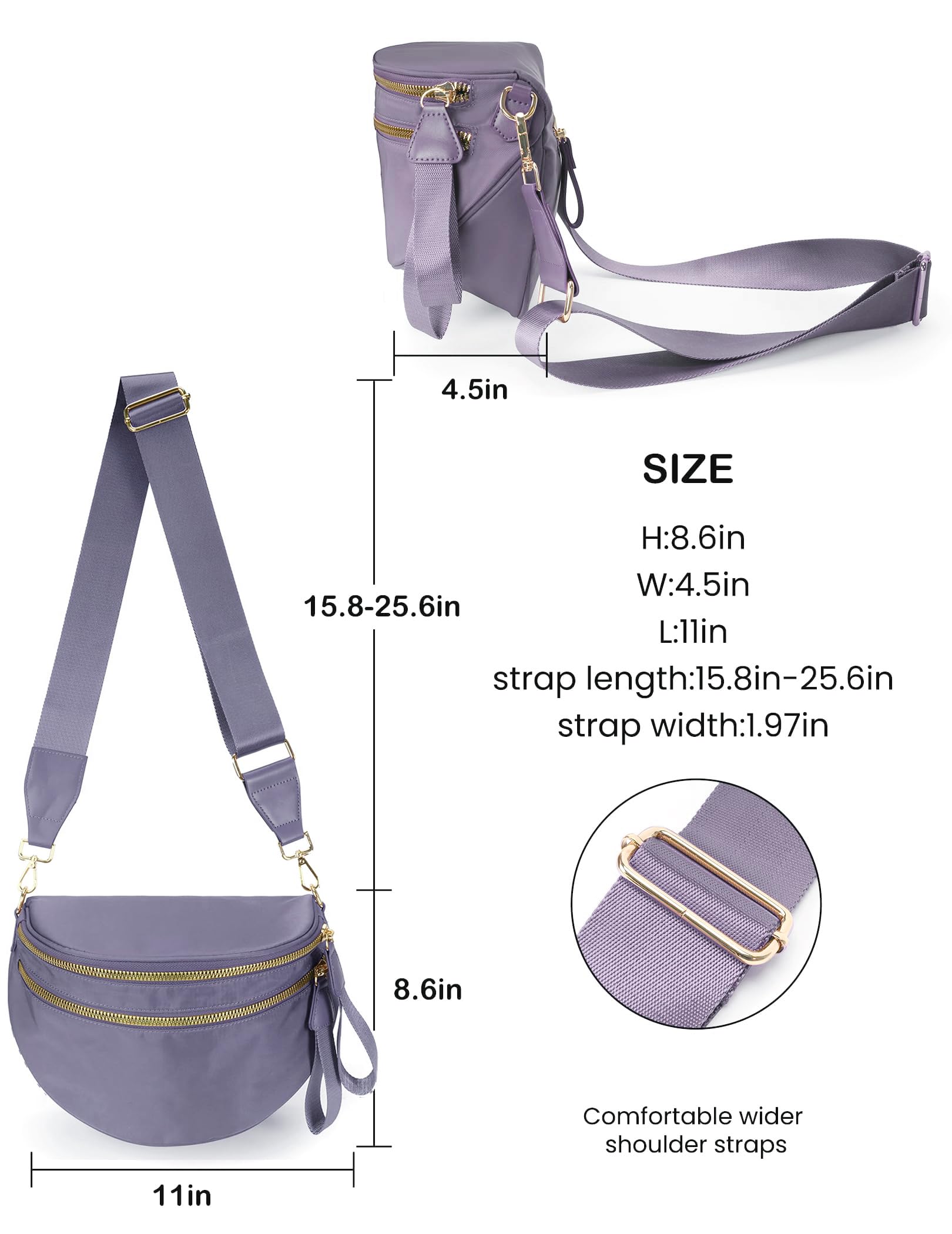 Pure Colour Crossbody Bag Bum Bag for Women,Spacious Wallets Purses Chest Belt Bum Bag,Oversized Bum Bag