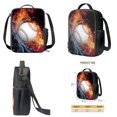 thumbnail image 4 of ZUXONGSY Baseball Fire Water Print 3 Pack Backpack for Girls Boys Teens School Bag for Kids Elementary Middle High School Bookbag Travel Laptop Daypack Back to School Gifts, 4 of 6
