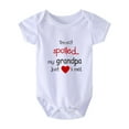 thumbnail image 3 of Baby Boys And Girls Casual Cute Onesie With "I'm Not Spoiled My Grandpa Just Love Me" For Summer Pregnancy Gift, 3 of 5