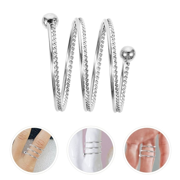 OUNONA Adjustable Open Set for Women, 1 Pack Titanium Steel Finger Jewelry, Perfect Birthday