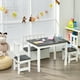 thumbnail image 2 of Set 4 Piezas Costway Mesa y Sillas para Niños Juego de Madera 2 en 1 Gris, 2 of 10