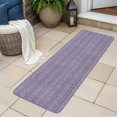 thumbnail image 6 of Runner Rug 2.62'x5.25', Purple Non Slip Backing Floor Mats Soft Area Rugs, Absorbent Muddy Dirt Trapping Carpet for Entryway Hallway Kitchen Bedroom Living Room Modern Geometric Abstract Art, 6 of 9