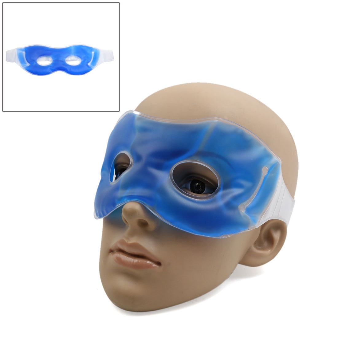 Unique Bargains 1 PC Blue Gel Eye Mask Cold Warm Hot Heat Ice Cool Soothing Tired Eyes Pads