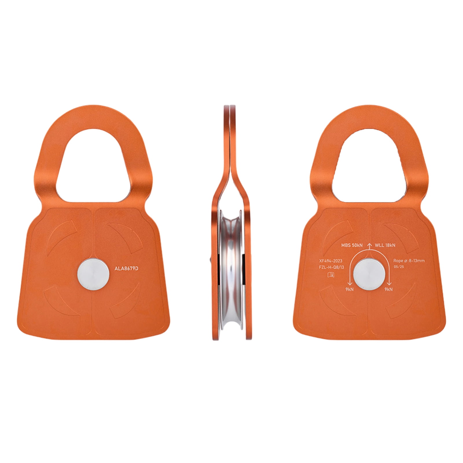 High Capacity Swivels Pulleys 360 Rotation Multifunctional Outdoor Pulleys for Hiking and Travel with Quick Installation