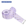 thumbnail image 2 of Uxcell Grosgrain Ribbons 10 Yards 1-1/2 Inch Light Purple with Gold Dots Ribbon Bow Decoration for Crafts Gift DIY, 2 of 5