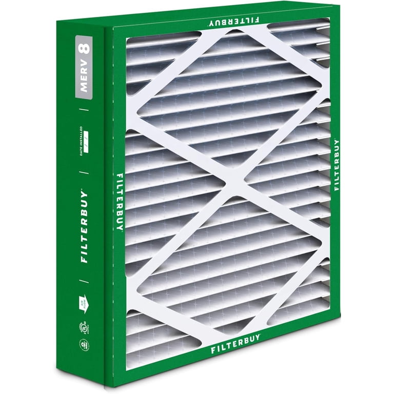 Filterbuy 21x23.5x5 Air Filter MERV 8 Dust Defense, Pleated HVAC