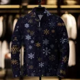 thumbnail image 2 of Suéter navideño con estampado 3D para hombre, abrigo holgado informal, cárdigan elegante para las fiestas, ropa de invierno para hombre, ropa de feliz Navidad, 2 of 5