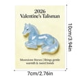 thumbnail image 4 of 2026 Valentine's Moonstone Horse Talisman, Acrylic Pocket Hug Ornament for Gentle Warmth & Sweet Bonds, Symbolic Decor for Valentine's Day & Year-Round Positivity, 4 of 4