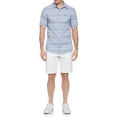 thumbnail image 2 of Ben Hogan Men’s and Big Men’s Coastal Stripe Short Sleeve Golf Button Down Woven Shirt, up to Size 5XL, 2 of 4