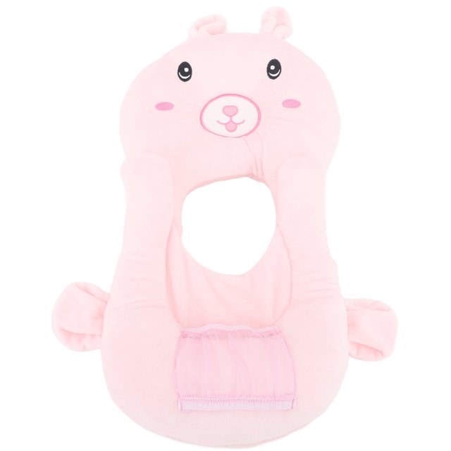 Almohada de lactancia para bebé, soporte portátil multifuncional, Reduce la presión, maternidad, lactancia, almohada de alimentación, conejito rosa