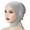 Gray, variant on Mikilon Womens Elastic Neck Cap for Women Solid Color Popular Small Hats Comfortable Drawstring Hats