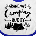 thumbnail image 4 of Inktastic Grandmas Camping Buddy Boys or Girls Baby Bib, 4 of 4